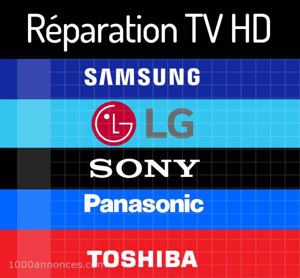 Réparation de télévision DEL  LED